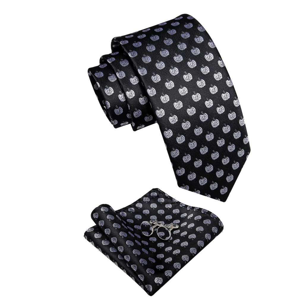 GentCrest Black Novelty Tie Hanky Cufflinks Set - Image 2