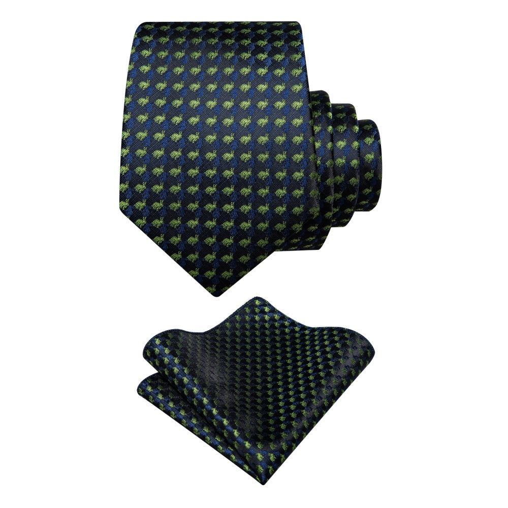 GentCrest Black Novelty Tie Hanky Cufflinks Set - Image 4
