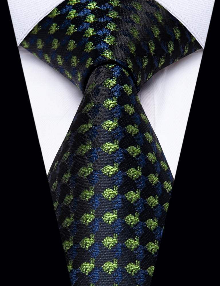 GentCrest Black Novelty Tie Hanky Cufflinks Set - Image 2