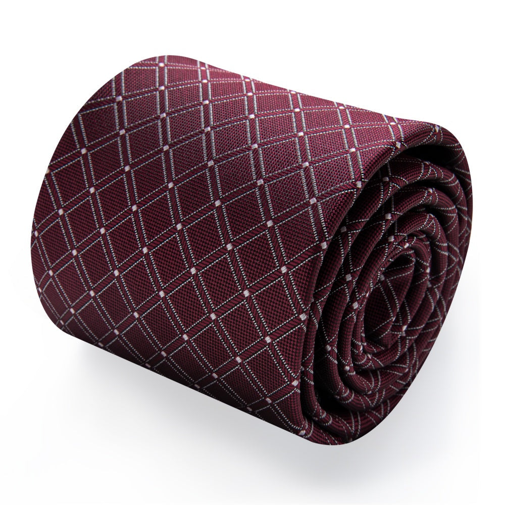 GentCrest Red Plaid Tie Hanky Cufflinks Set - Image 3