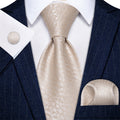 GentCrest Red Textured Tie Hanky Cufflinks Set - Image 1