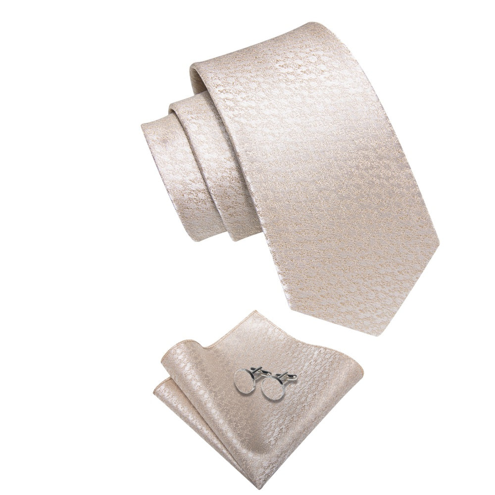 GentCrest Red Textured Tie Hanky Cufflinks Set - Image 4