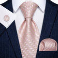GentCrest Red Textured Tie Hanky Cufflinks Set - Image 1
