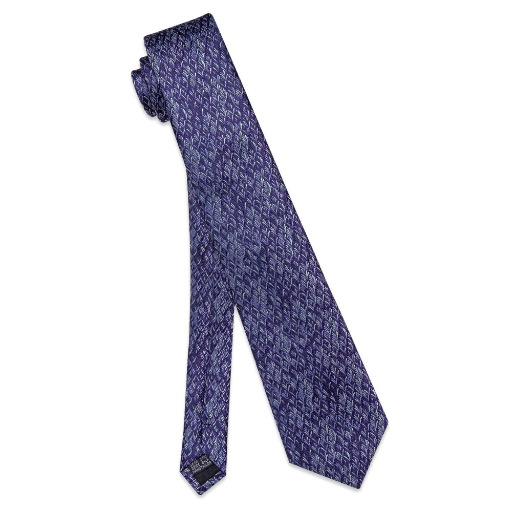GentCrest Purple Novelty Tie Hanky Cufflinks Set - Image 6