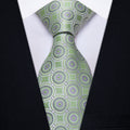 GentCrest Green Geometric Tie Hanky Cufflinks Set - Image 1