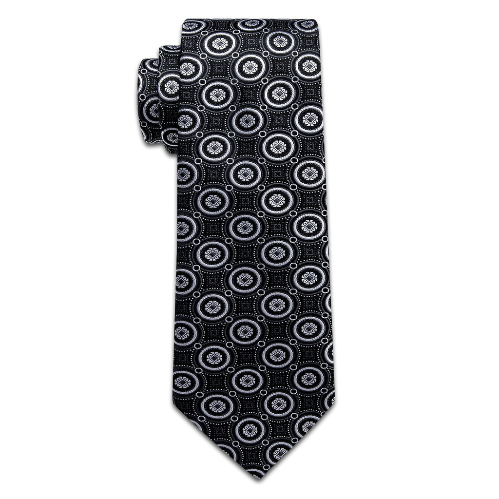 GentCrest Black Polka Dot Tie Hanky Cufflinks Set - Image 3