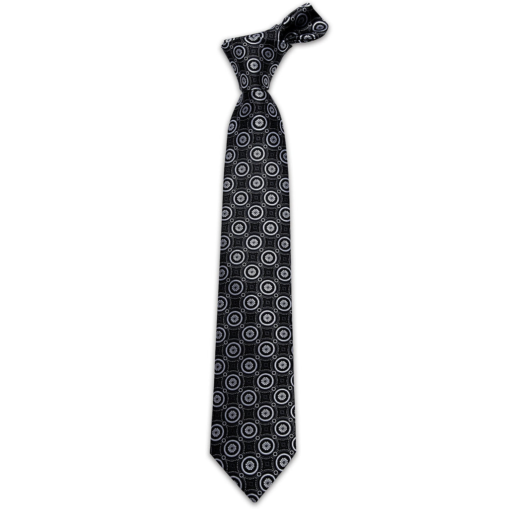 GentCrest Black Polka Dot Tie Hanky Cufflinks Set - Image 4