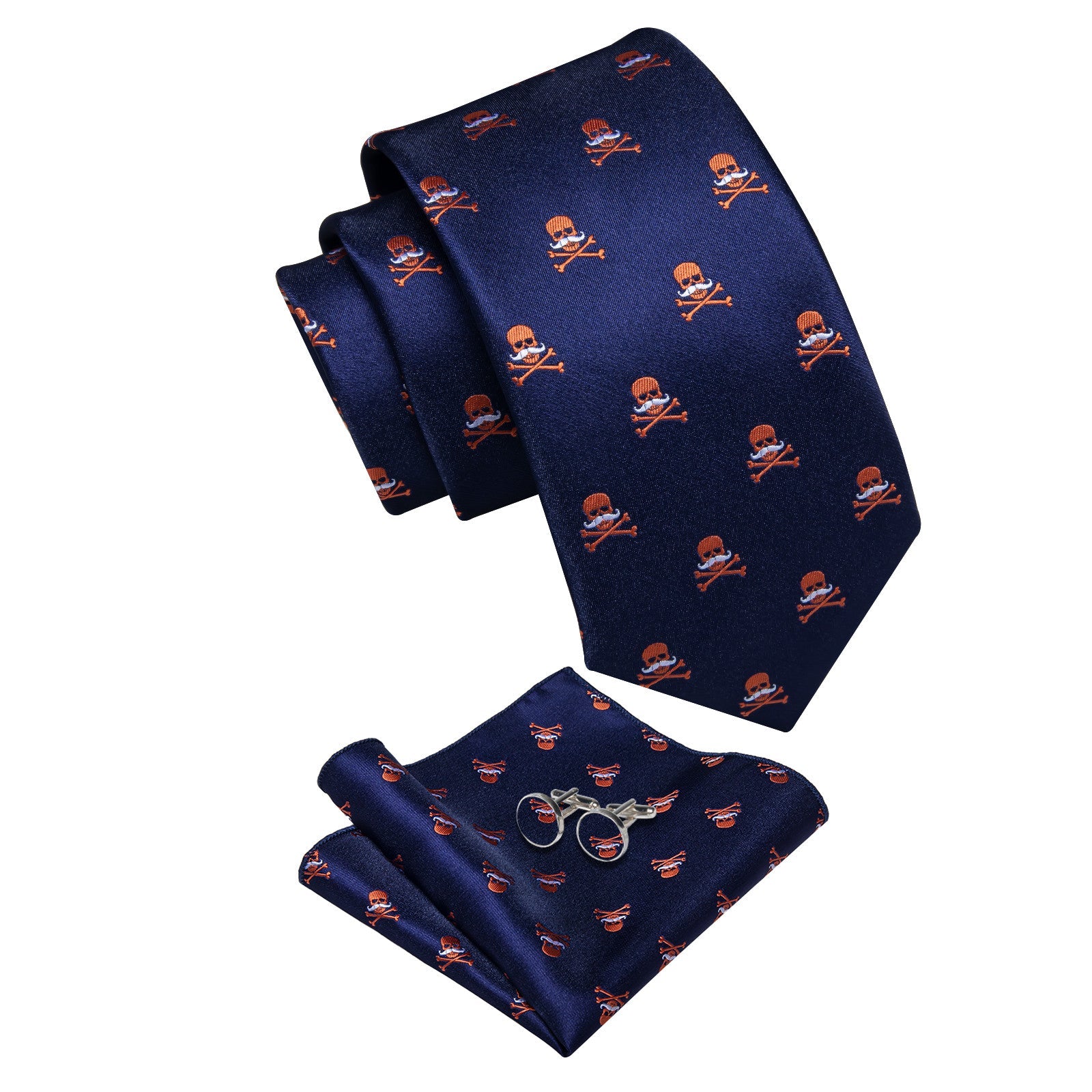 GentCrest Blue Novelty Tie Hanky Cufflinks Set - Image 3