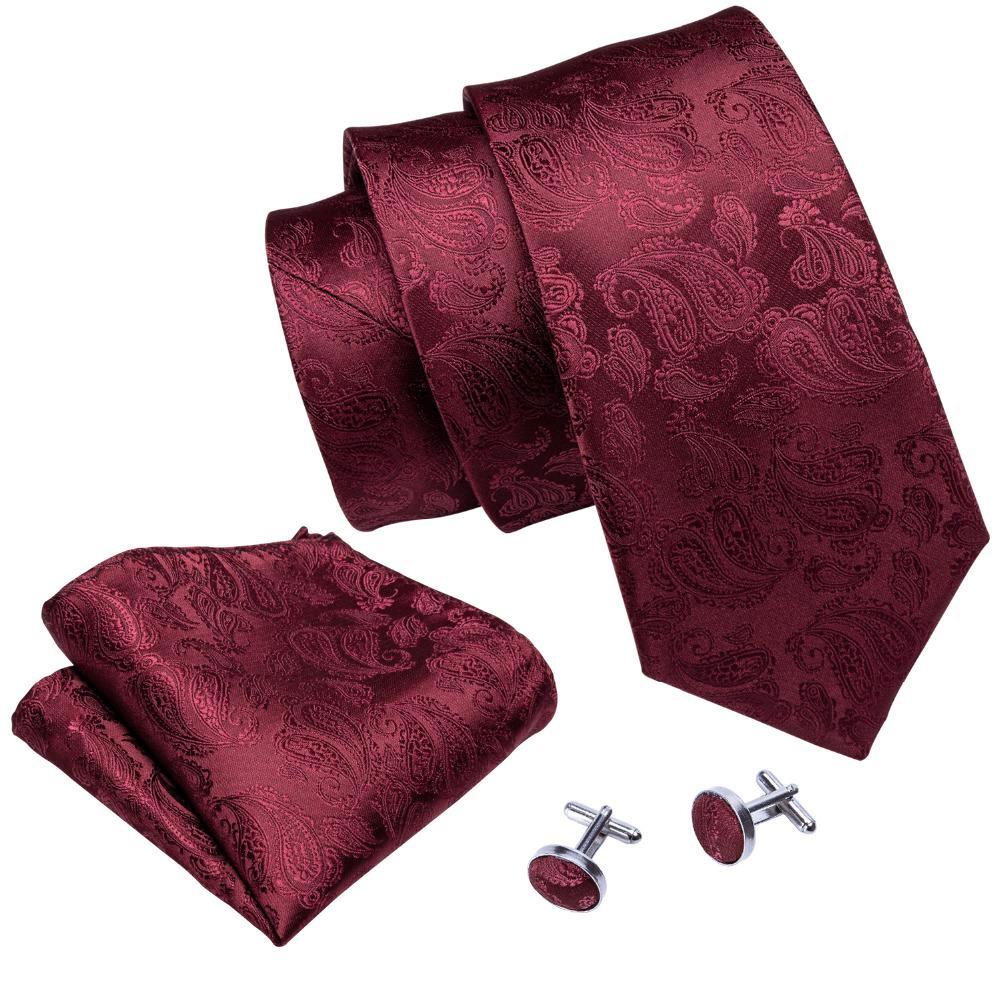 Red Planet Silk Tie Set - GentCrest - View 2