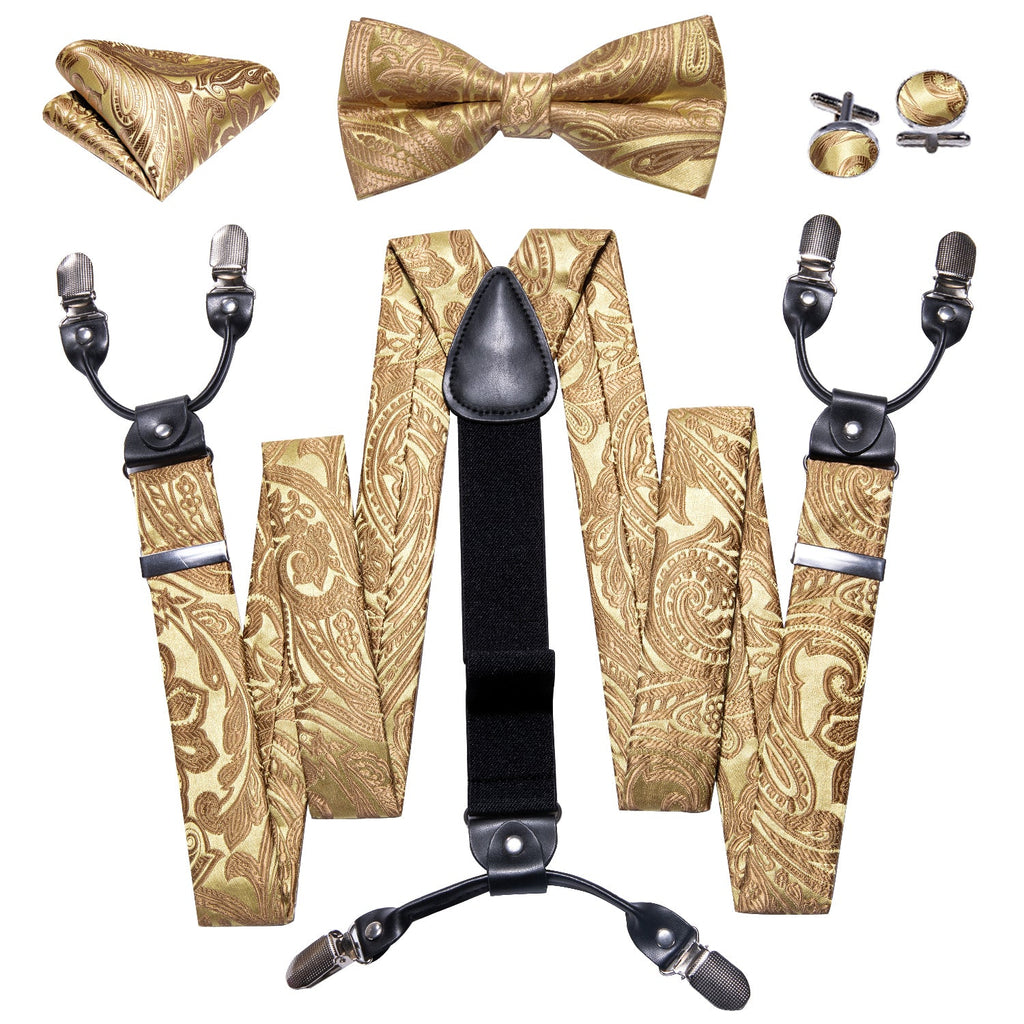 GentCrest Gold Paisley Suspenders - Image 2