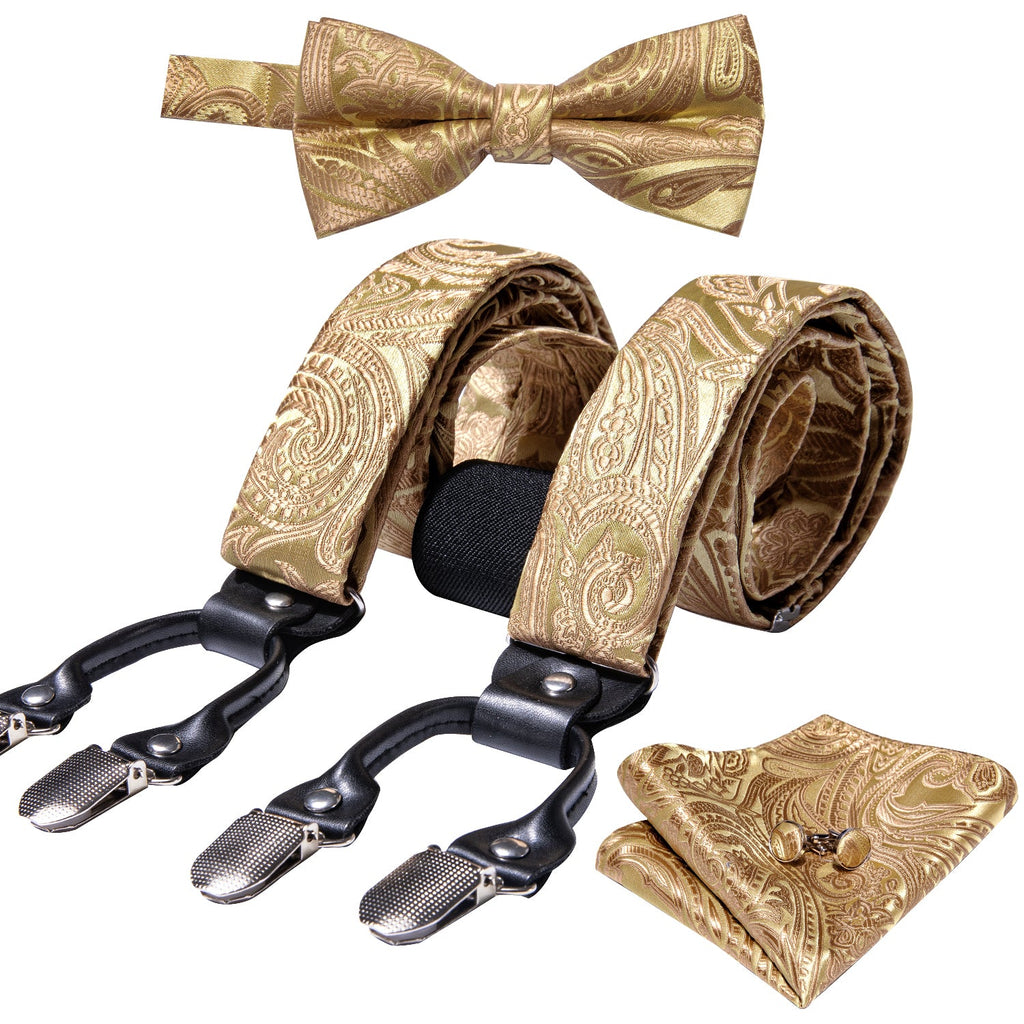 GentCrest Gold Paisley Suspenders - Image 3
