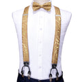 GentCrest Gold Paisley Suspenders - Image 1