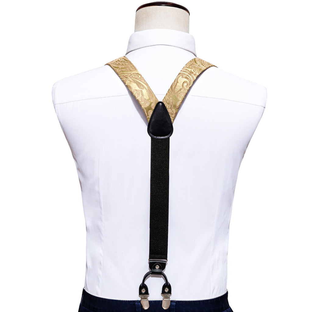 GentCrest Gold Paisley Suspenders - Image 5