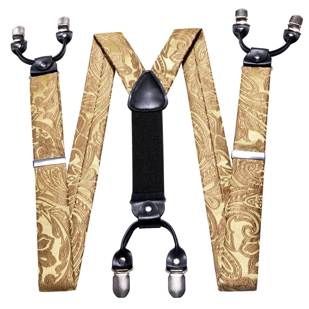 GentCrest Gold Paisley Suspenders - Image 4