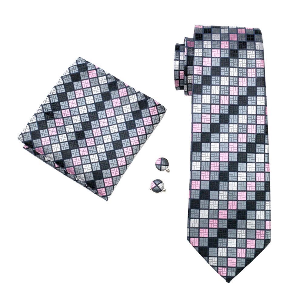 GentCrest Pink Plaid Tie Sets - Image 3