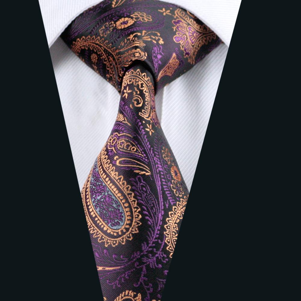 GentCrest Black Paisley Tie with Accessories - Image 2