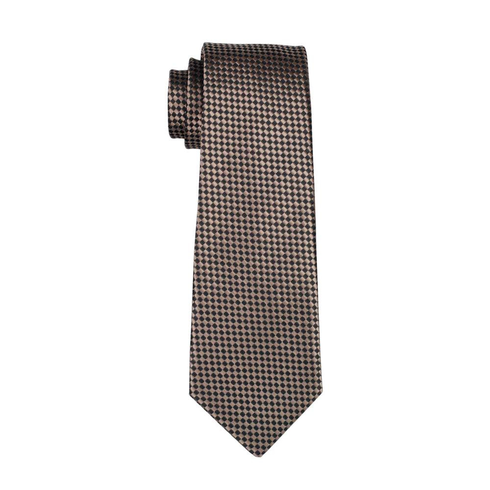 GentCrest Gold Plaid Tie Hanky Cufflinks Set - Image 5