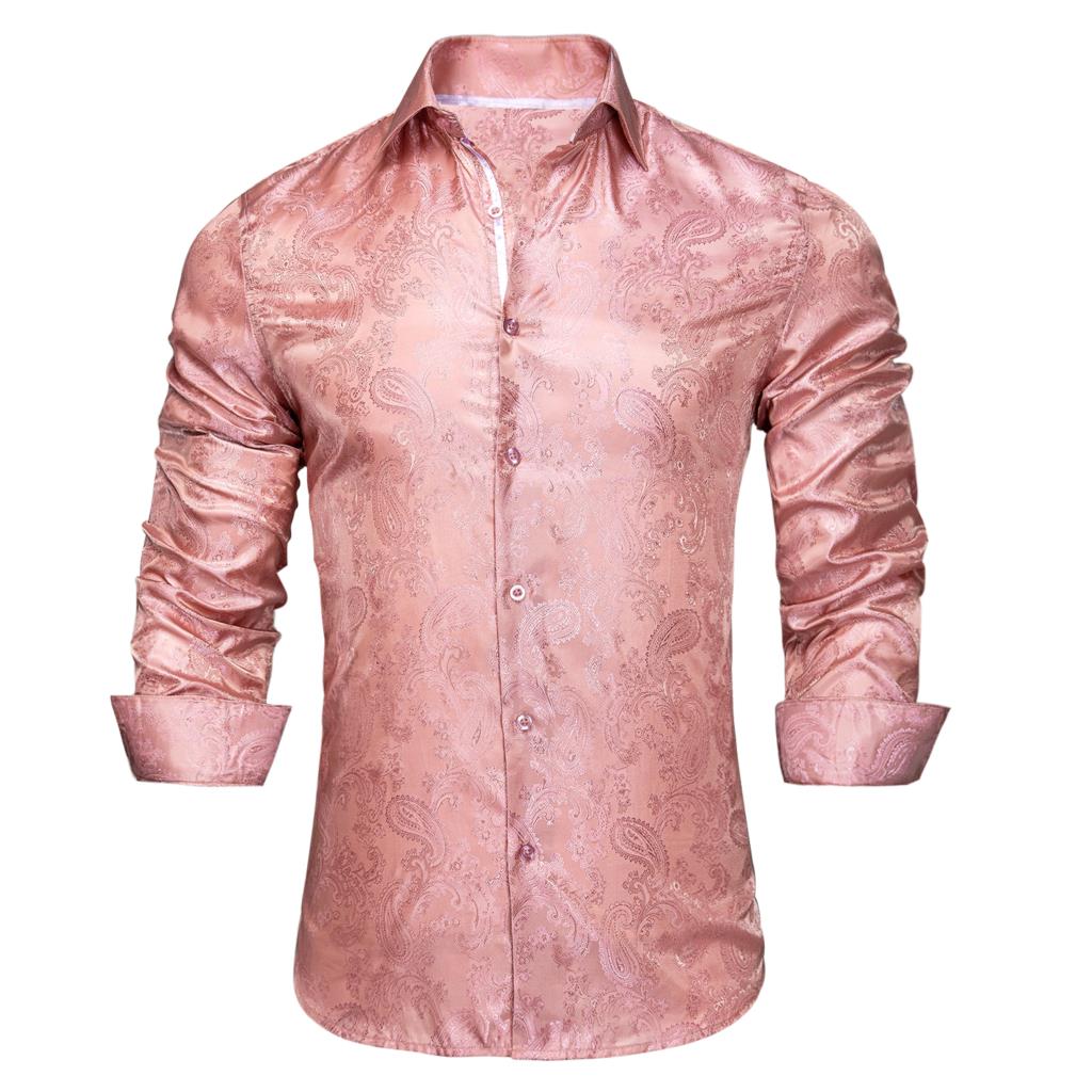 Baby Pink Paisley Dress Shirt - GentCrest