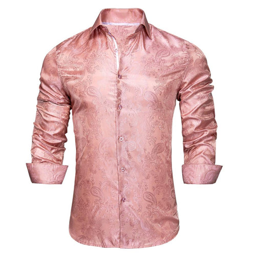 Baby Pink Paisley Dress Shirt - GentCrest