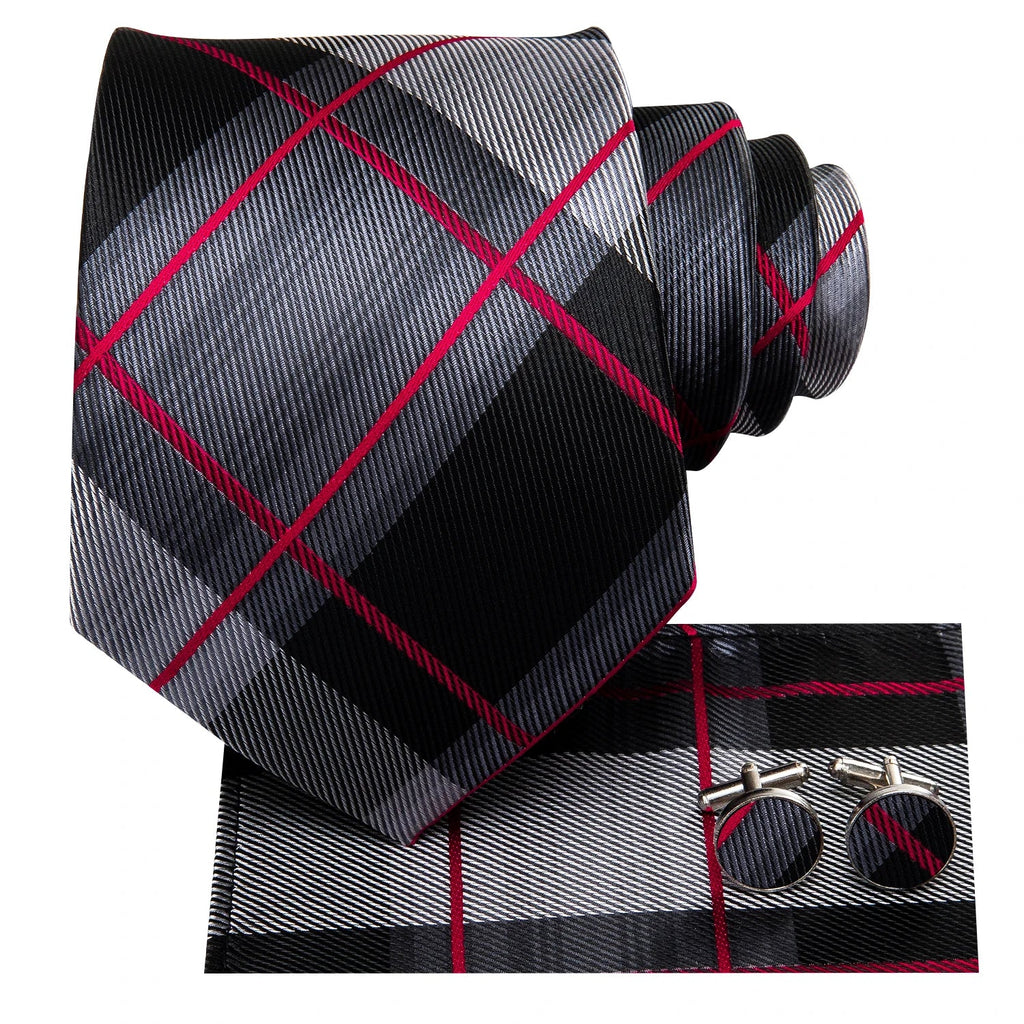 Hooded Crow Silk Tie Set - GentCrest - View 2