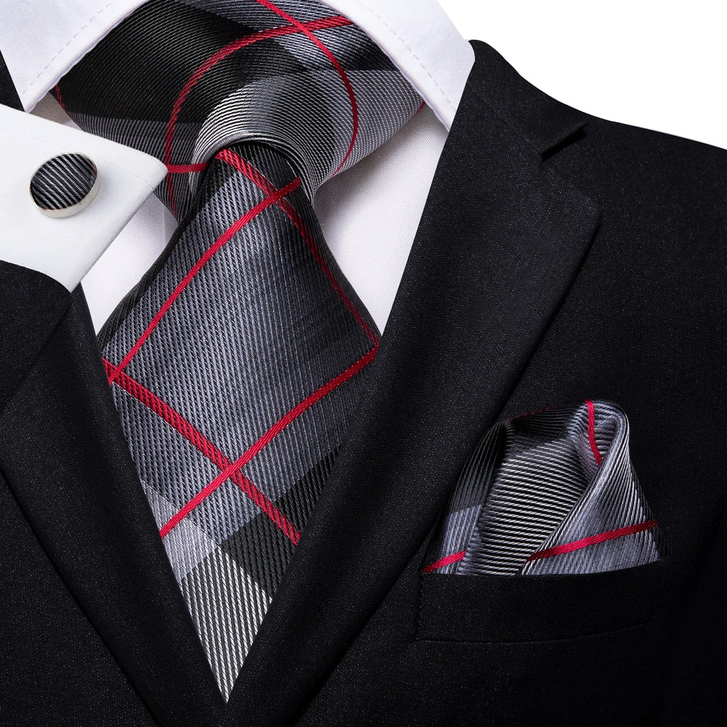 Hooded Crow Silk Tie Set - GentCrest