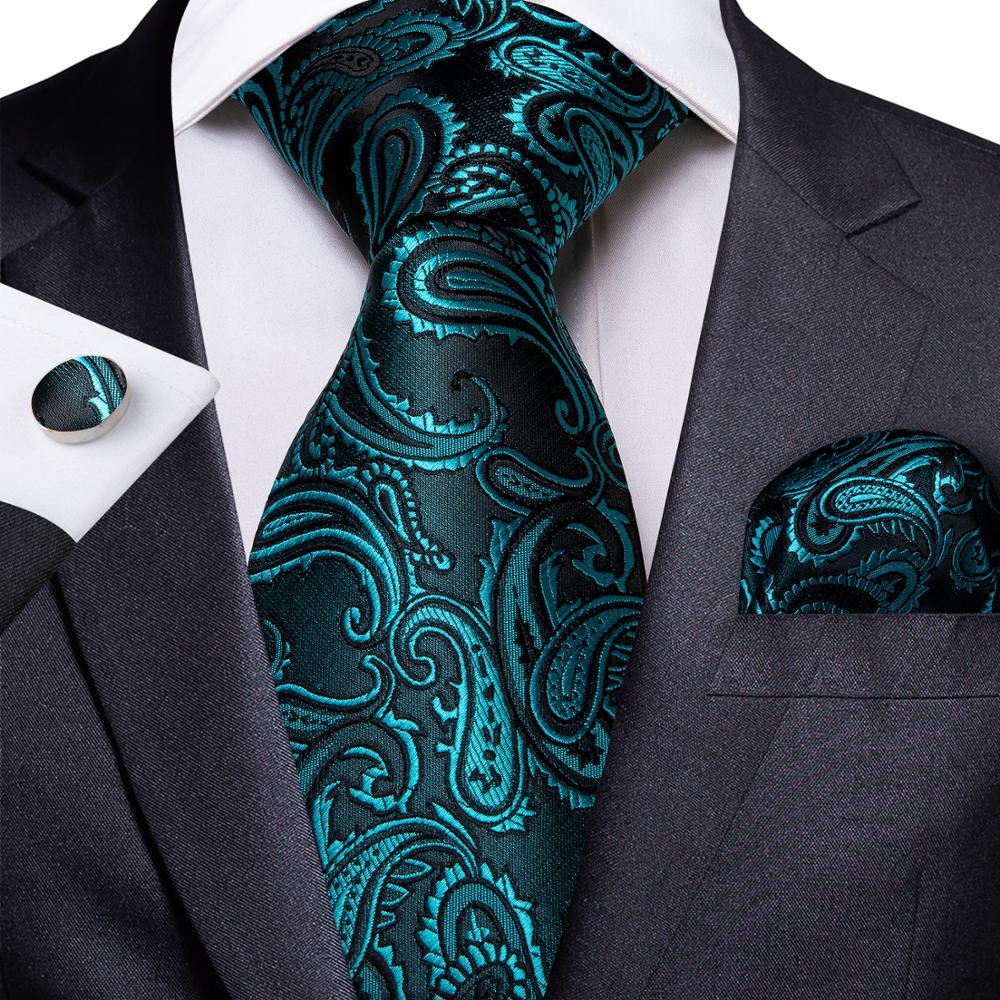 Electric Green Paisley Silk Tie Set - GentCrest