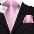 Pink Beauty Silk Tie Set - GentCrest