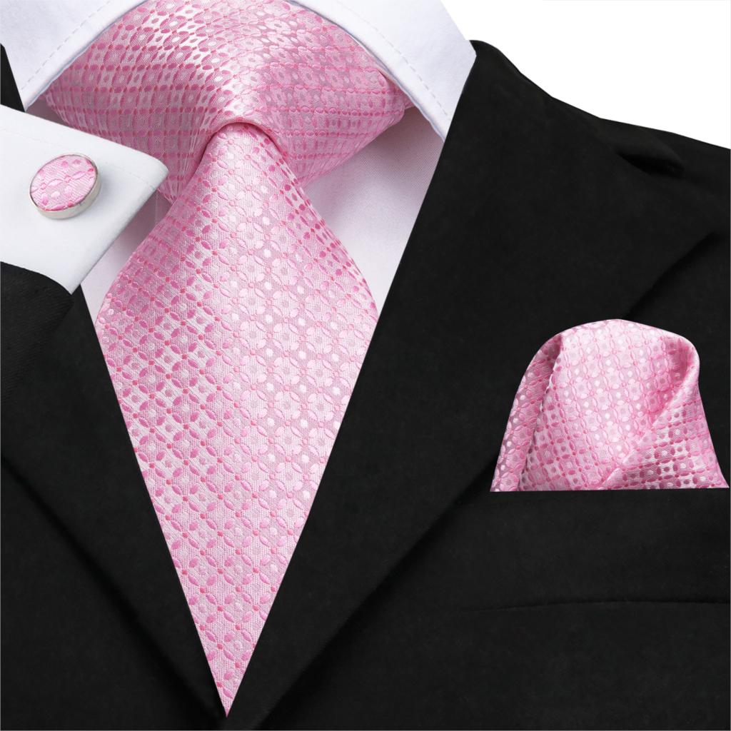 Pink Beauty Silk Tie Set - GentCrest