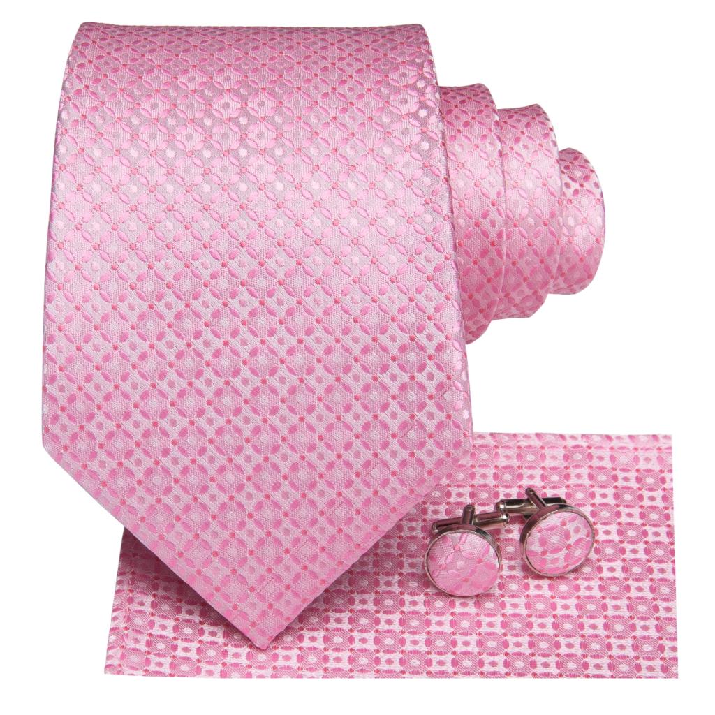 Pink Beauty Silk Tie Set - GentCrest - View 2