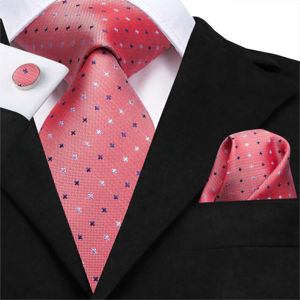 Colorful Crosses Silk Tie Set - GentCrest