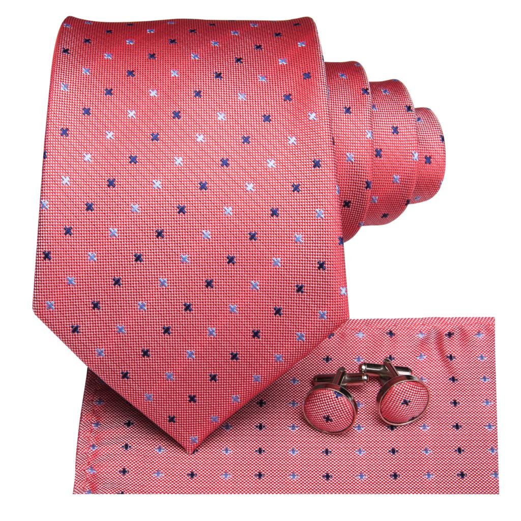 Colorful Crosses Silk Tie Set - GentCrest - View 2