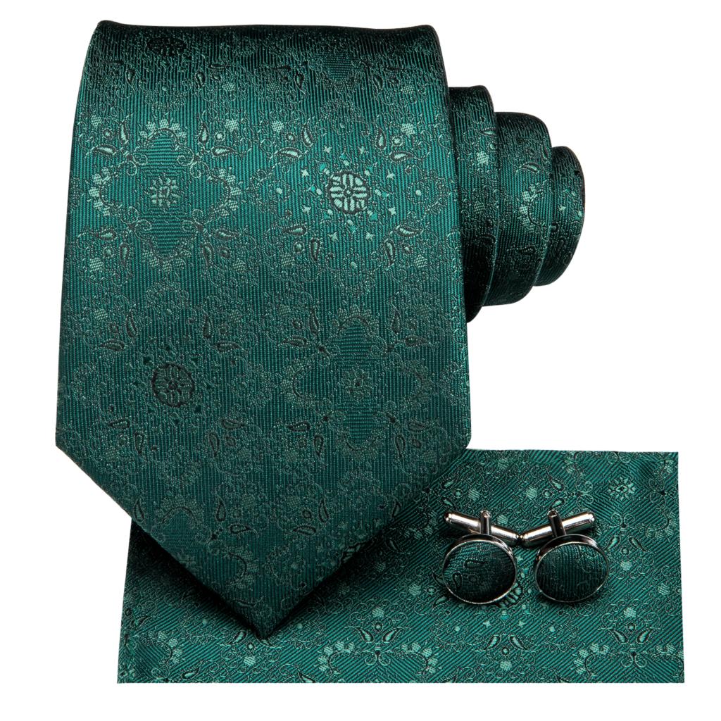 Green Universe Silk Tie Set - GentCrest - View 2