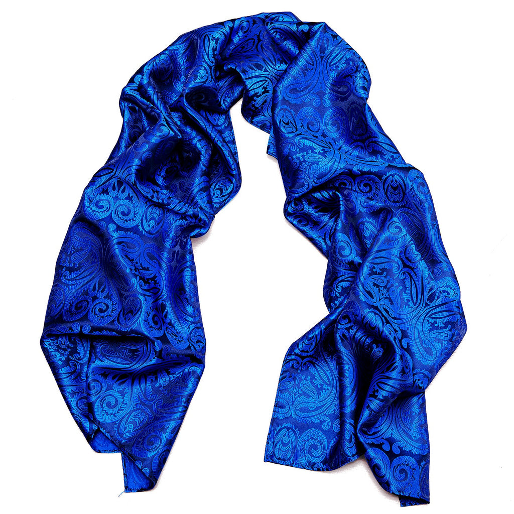 GentCrest Blue Paisley Men's Scarf - Image 3
