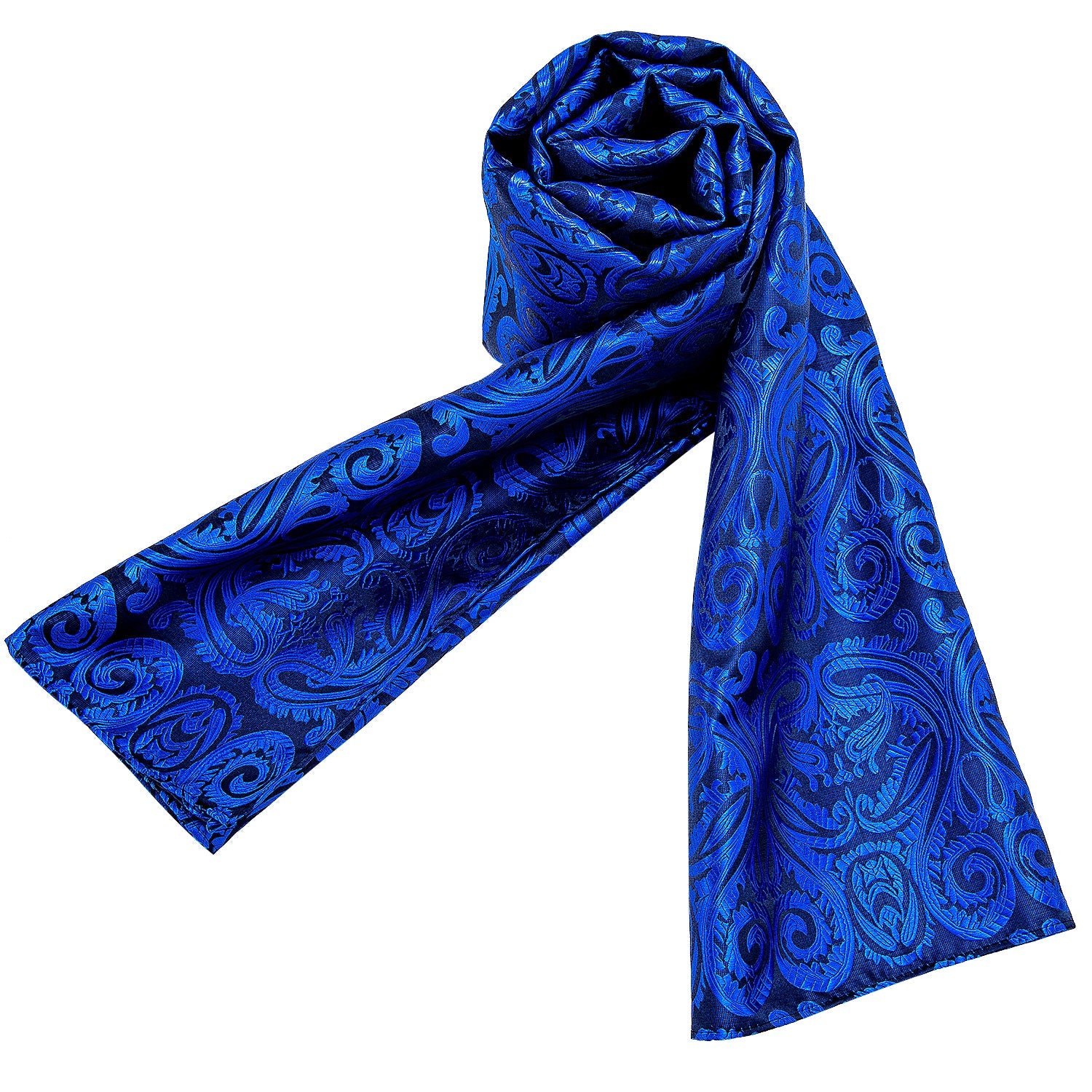 GentCrest Blue Paisley Men's Scarf - Image 7