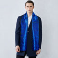 Royal Blue Paisley Silk Scarf - GentCrest