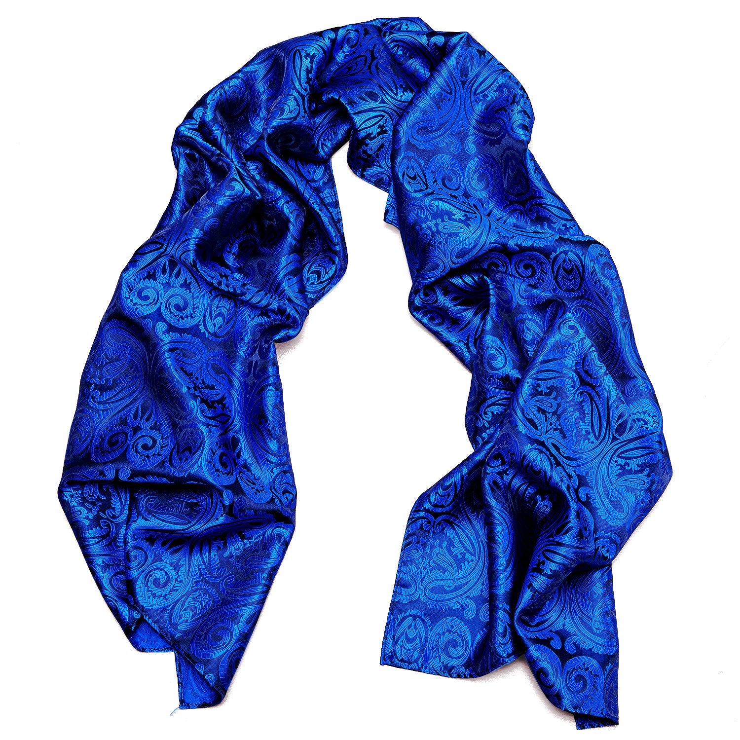 GentCrest Blue Paisley Men's Scarf - Image 5