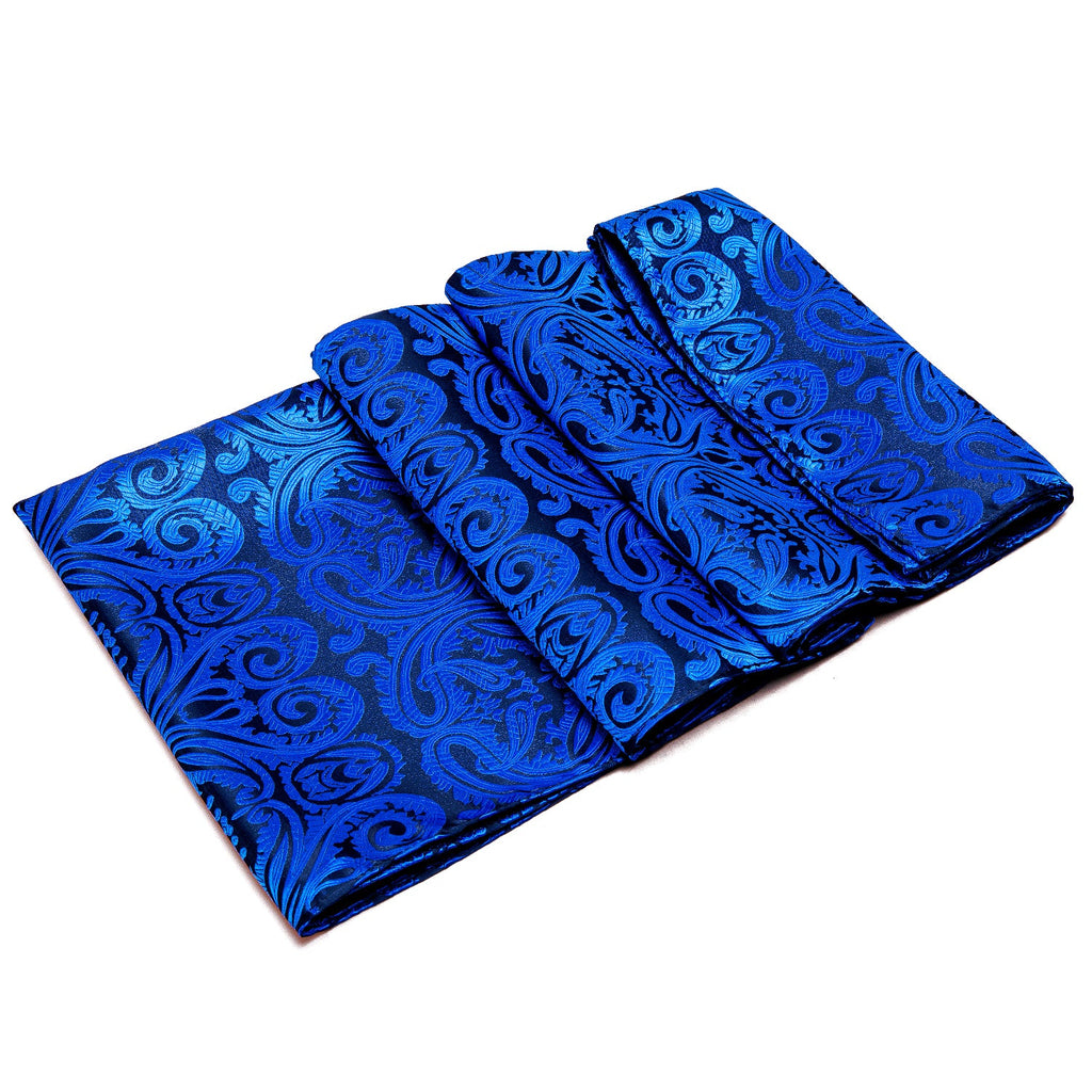 GentCrest Blue Paisley Men's Scarf - Image 8