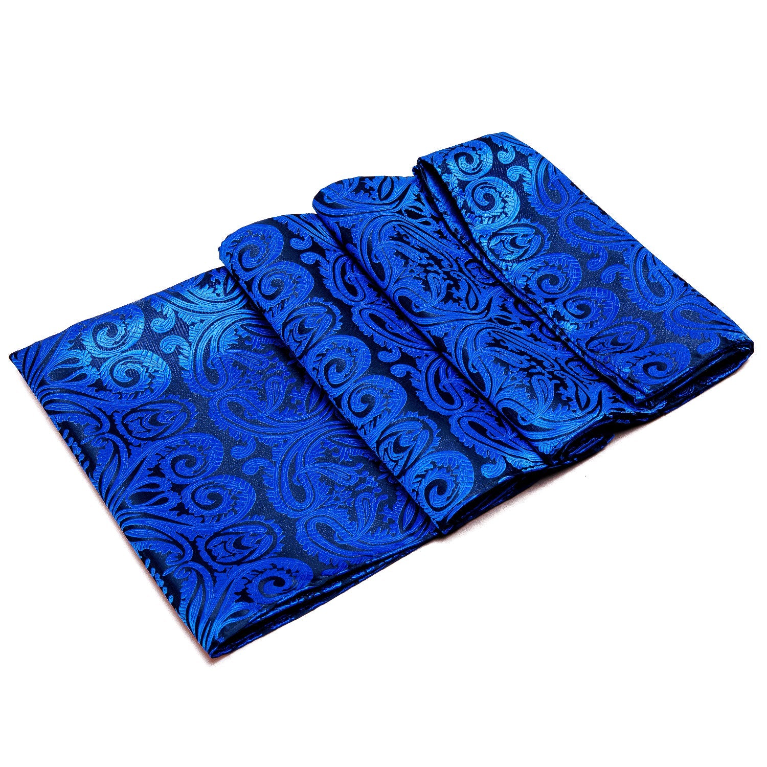 GentCrest Blue Paisley Men's Scarf - Image 8
