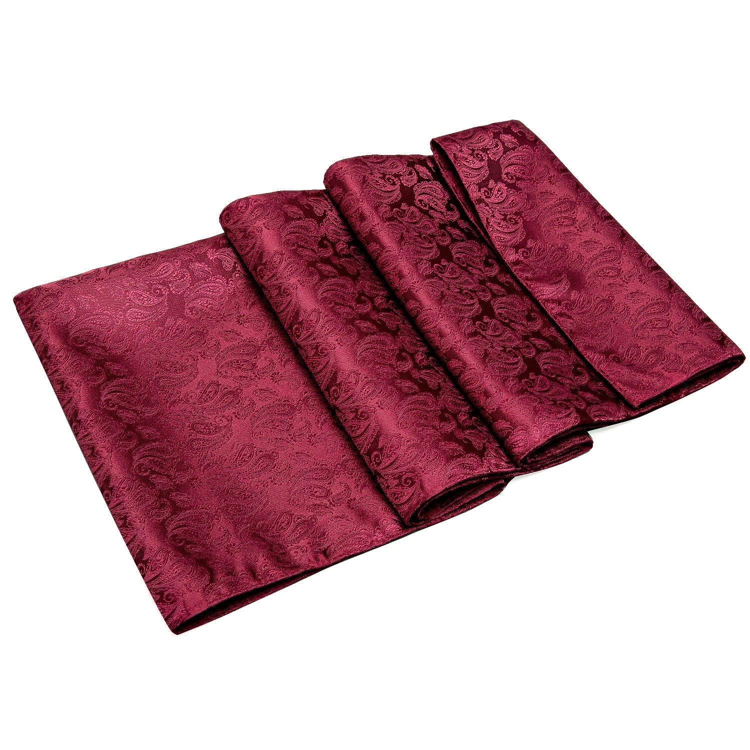 GentCrest Red Paisley Men's Scarf - Image 8