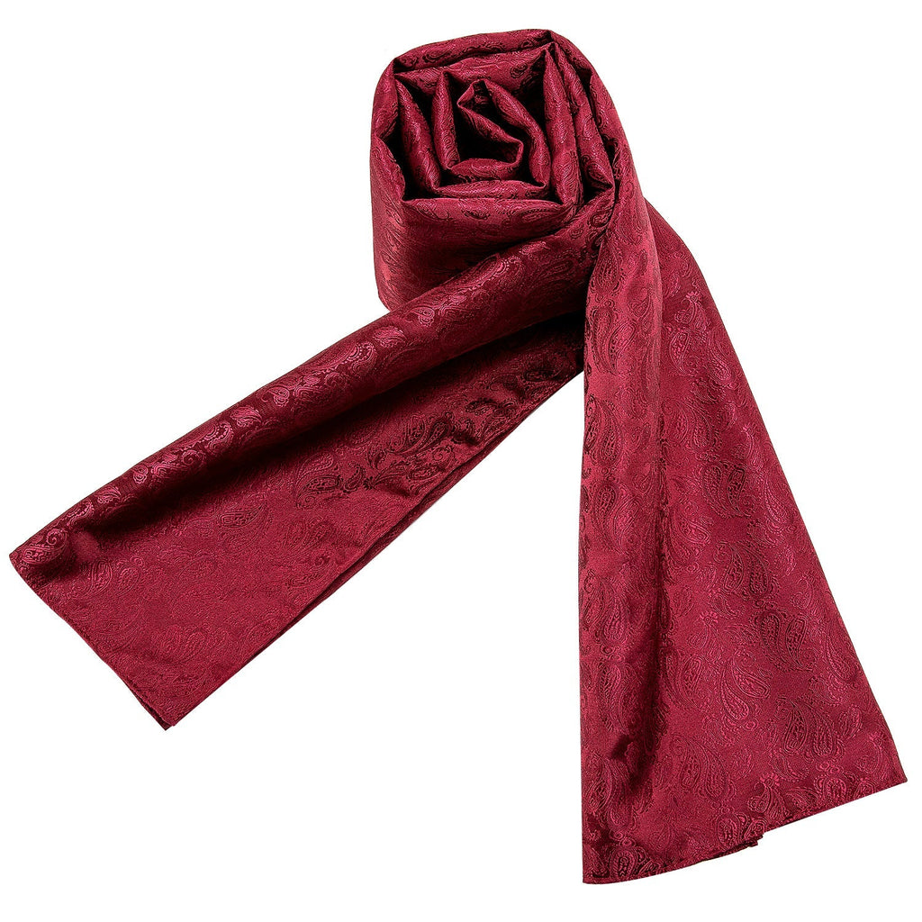 GentCrest Red Paisley Men's Scarf - Image 8
