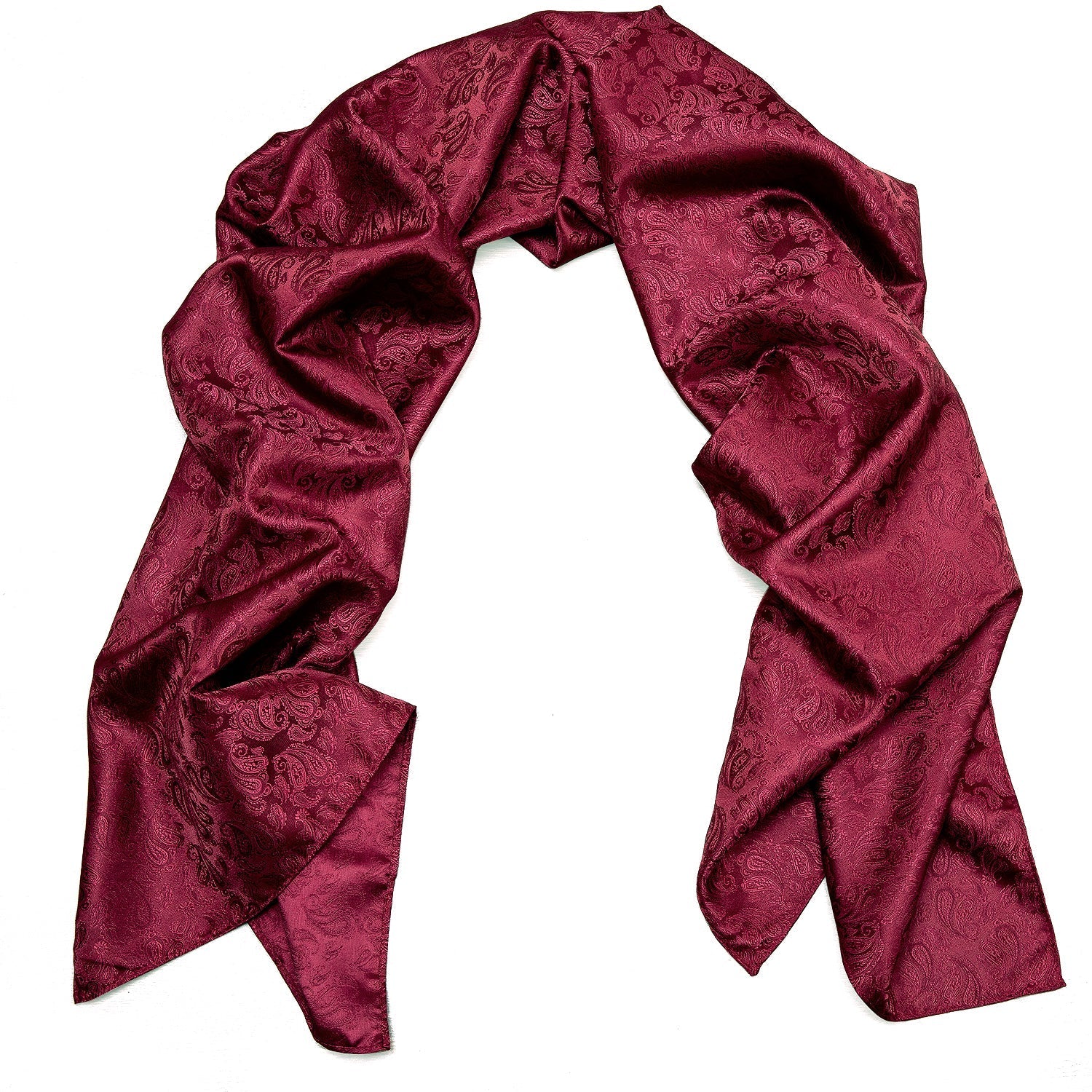 GentCrest Red Paisley Men's Scarf - Image 4