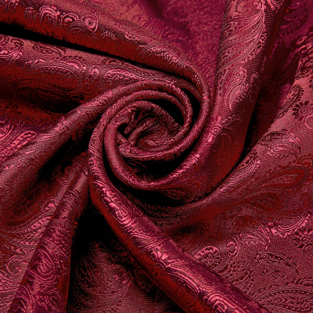 GentCrest Red Paisley Men's Scarf - Image 4