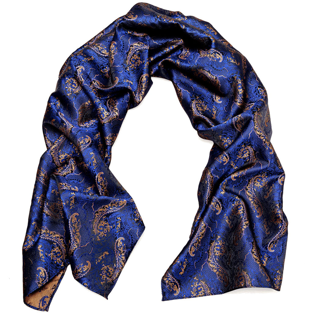GentCrest Blue Floral Men's Scarf - Image 3