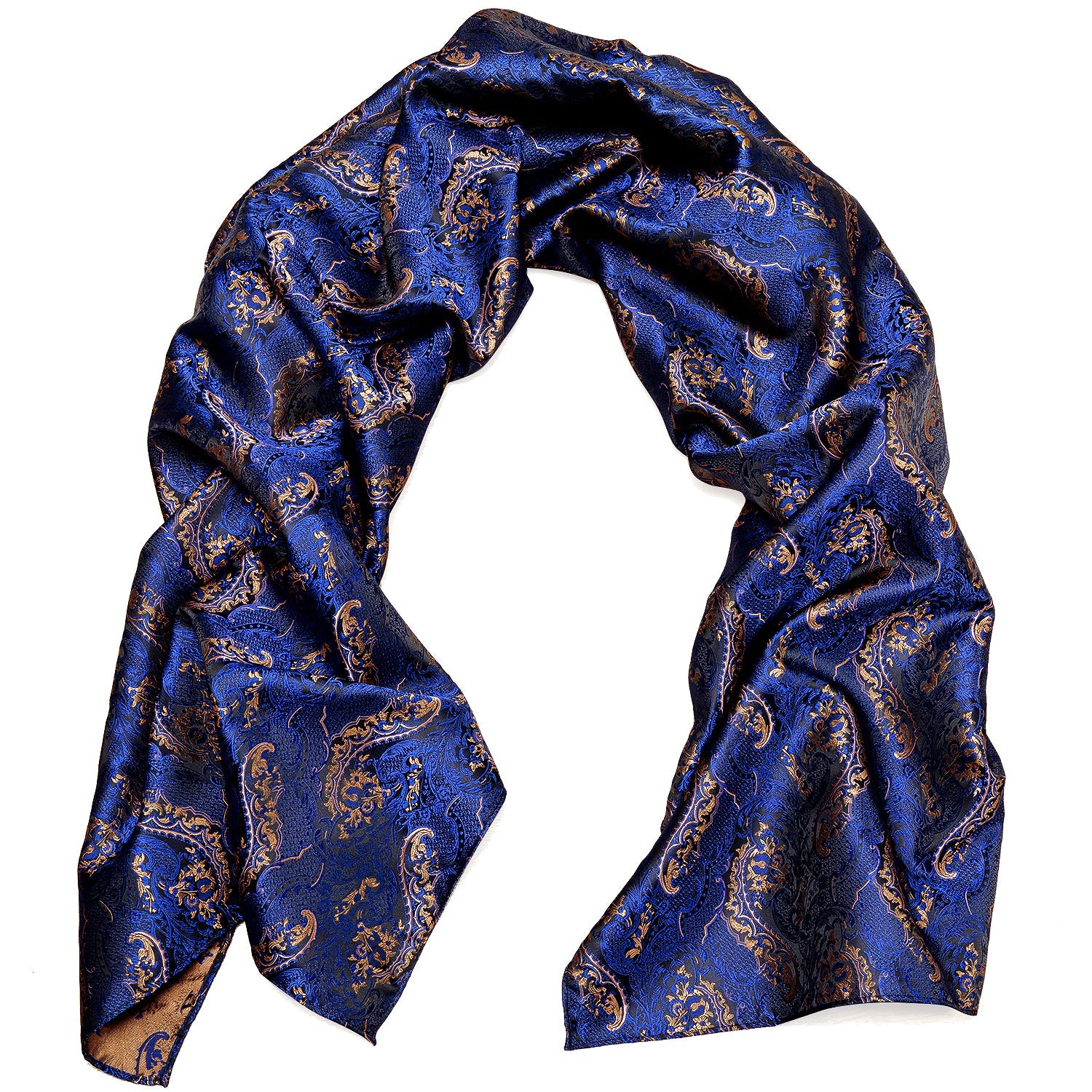 GentCrest Blue Floral Men's Scarf - Image 3