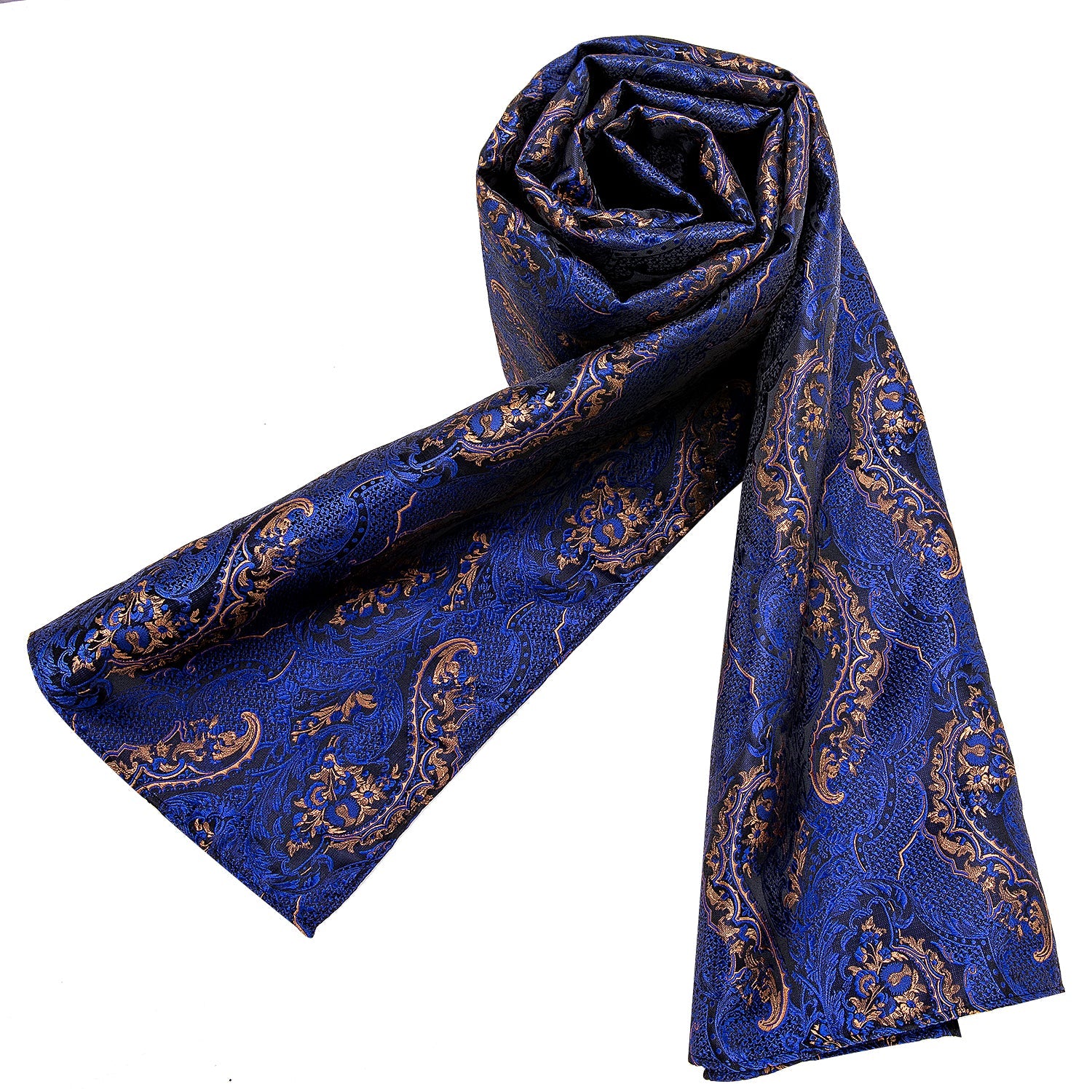 GentCrest Blue Floral Men's Scarf - Image 7