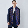 GentCrest Blue Floral Men's Scarf - Image 1