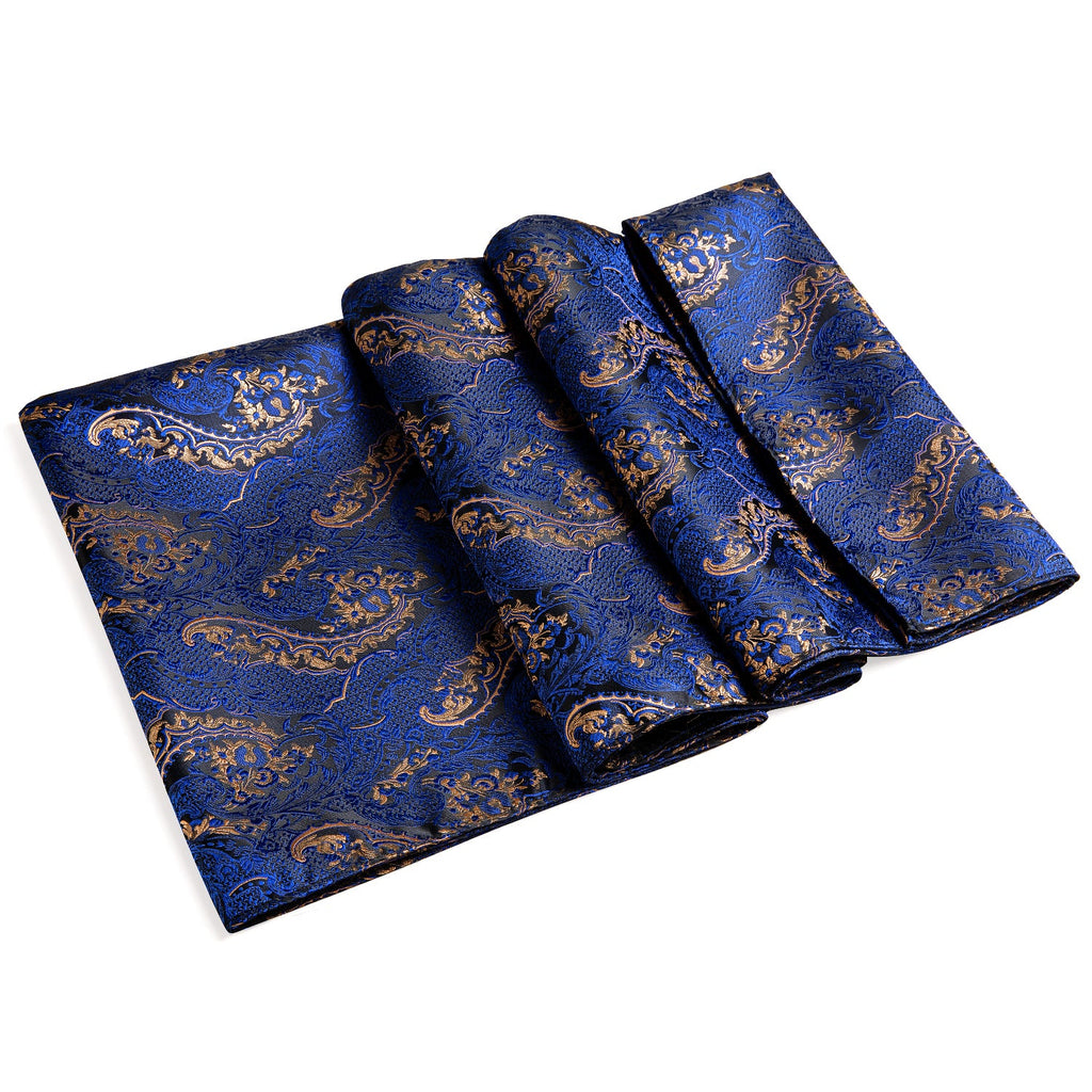 GentCrest Blue Floral Men's Scarf - Image 8