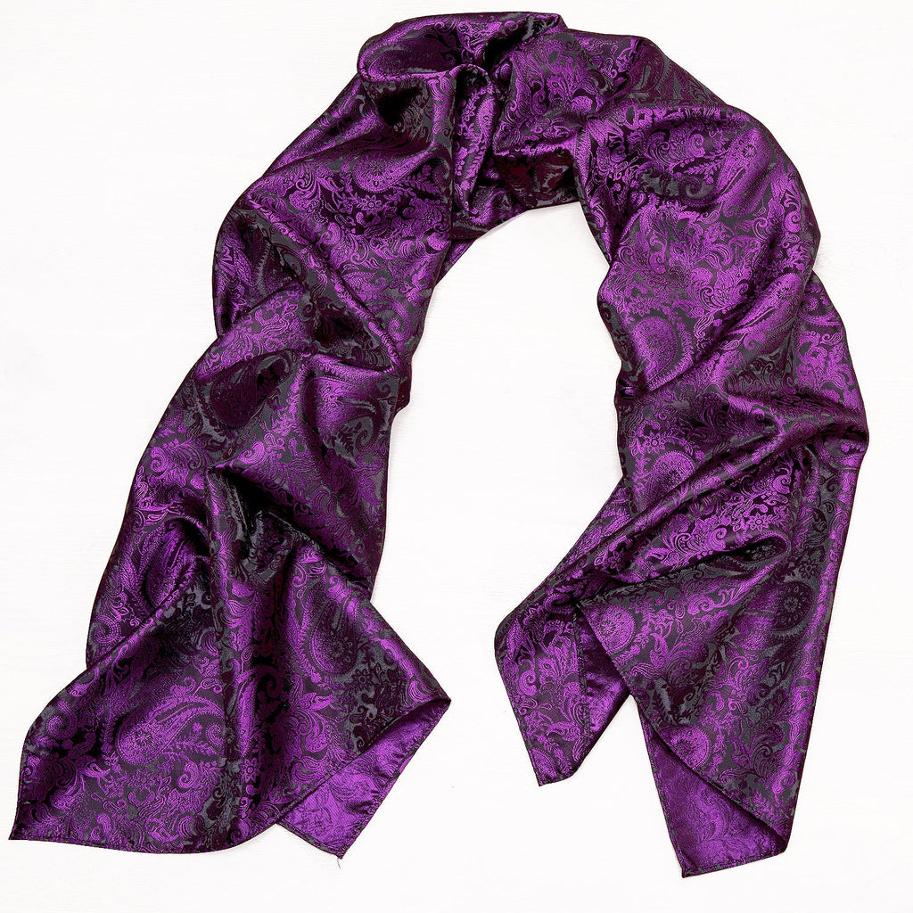 GentCrest Purple Paisley Men's Scarf - Image 4