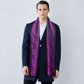 Purple Paisley Silk Scarf - GentCrest