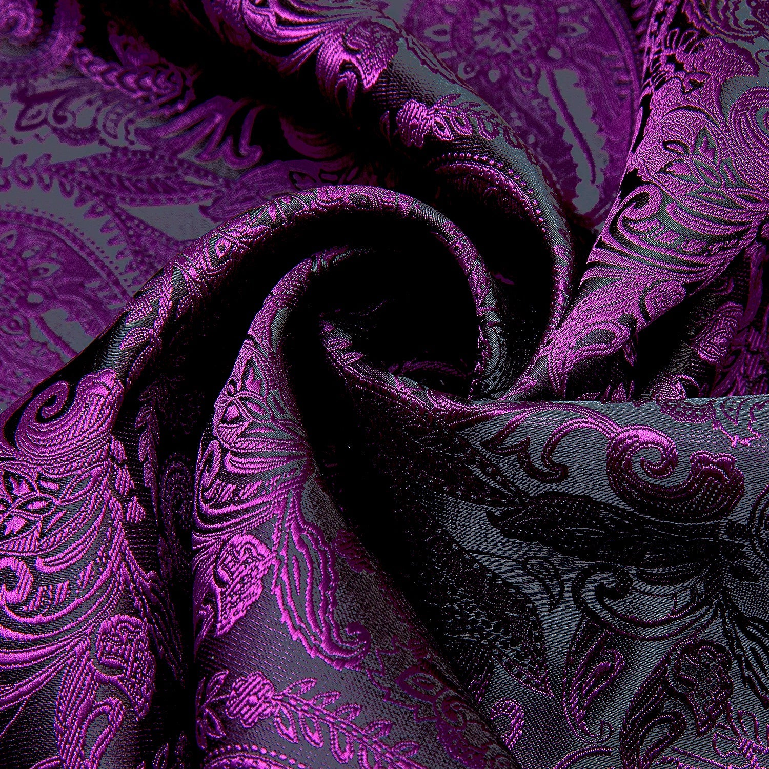 GentCrest Purple Paisley Men's Scarf - Image 4